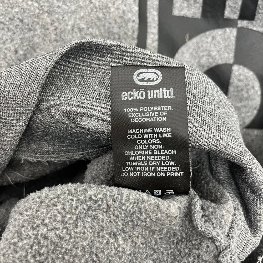 Ecko Unlimited Mens Size S Pullover Hoodie Heather Gray Long Sleeve Pockets - Picture 6 of 10
